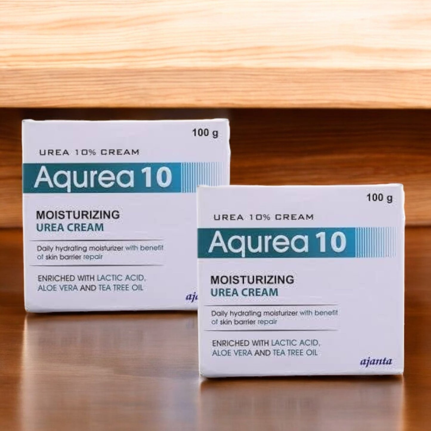 Aqurea 10 Moisturizing Urea Cream with Lactic Acid, Aloe Vera & Tea Tree Oil