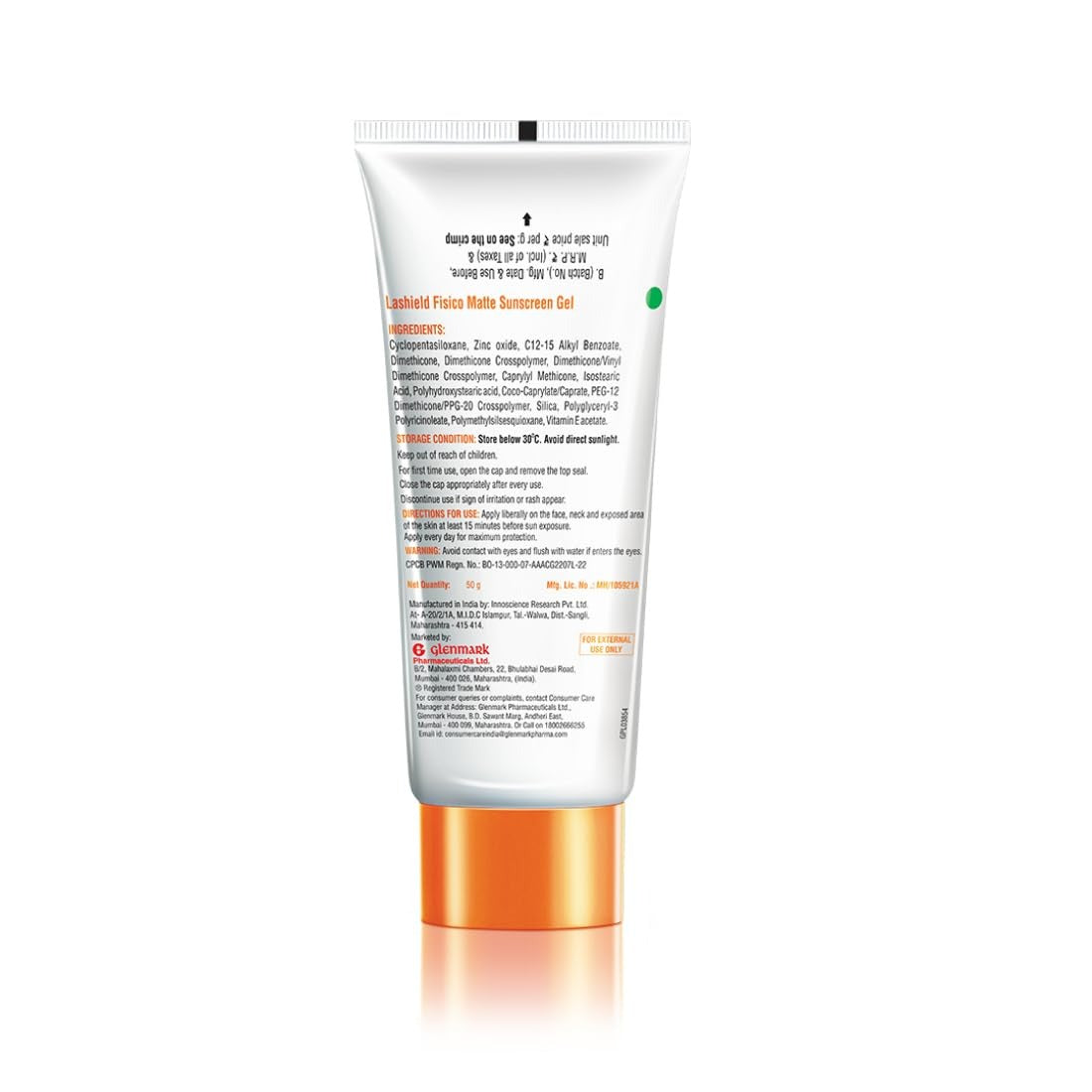 La Shield Fisico Matte Sunscreen Gel SPF 50