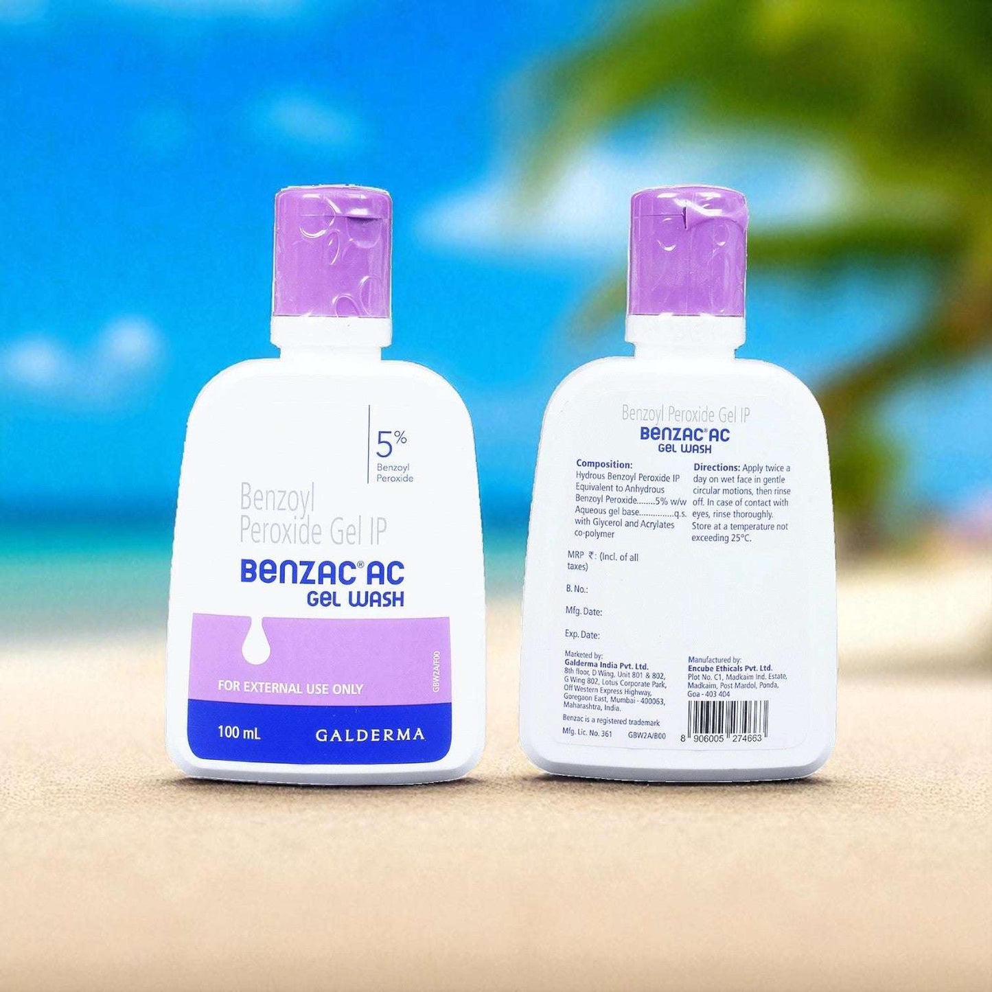 Benzac AC Gel Wash by Galderma Pack of 2