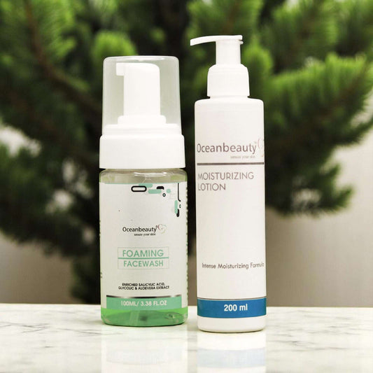 Oceanbeauty Foaming Facewash & Oceanbeauty Moisturizing Lotion