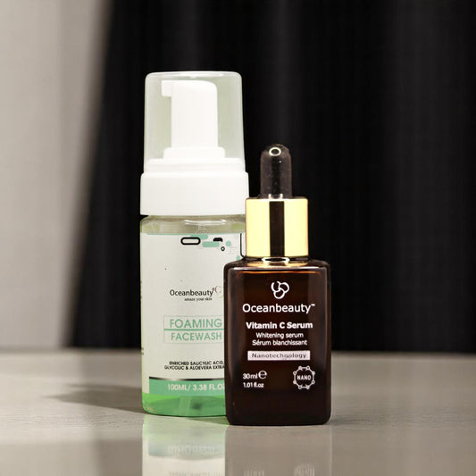 Oceanbeauty Foaming Facewash & Oceanbeauty Vitamin C Serum