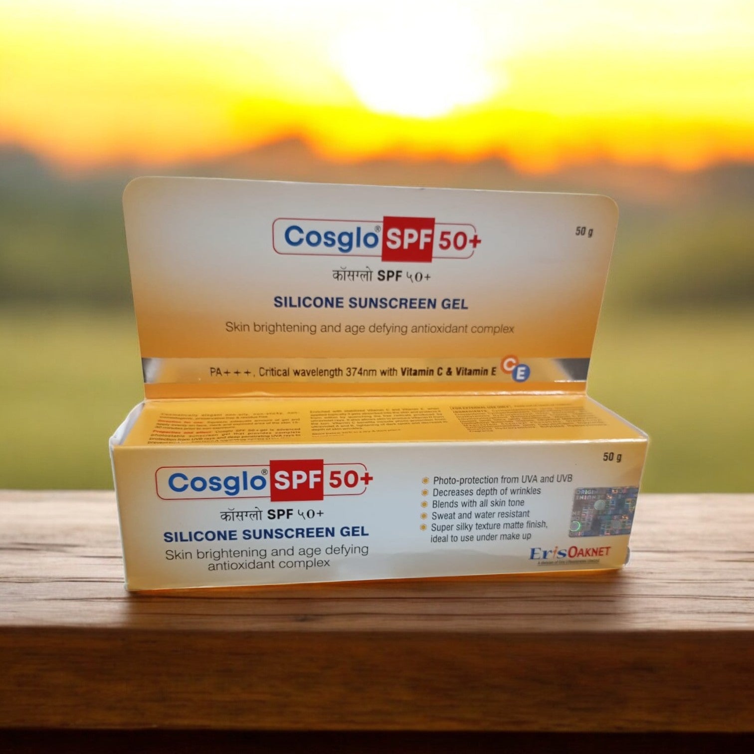 Cosglo Silicone Sunscreen Gel SPF 50+