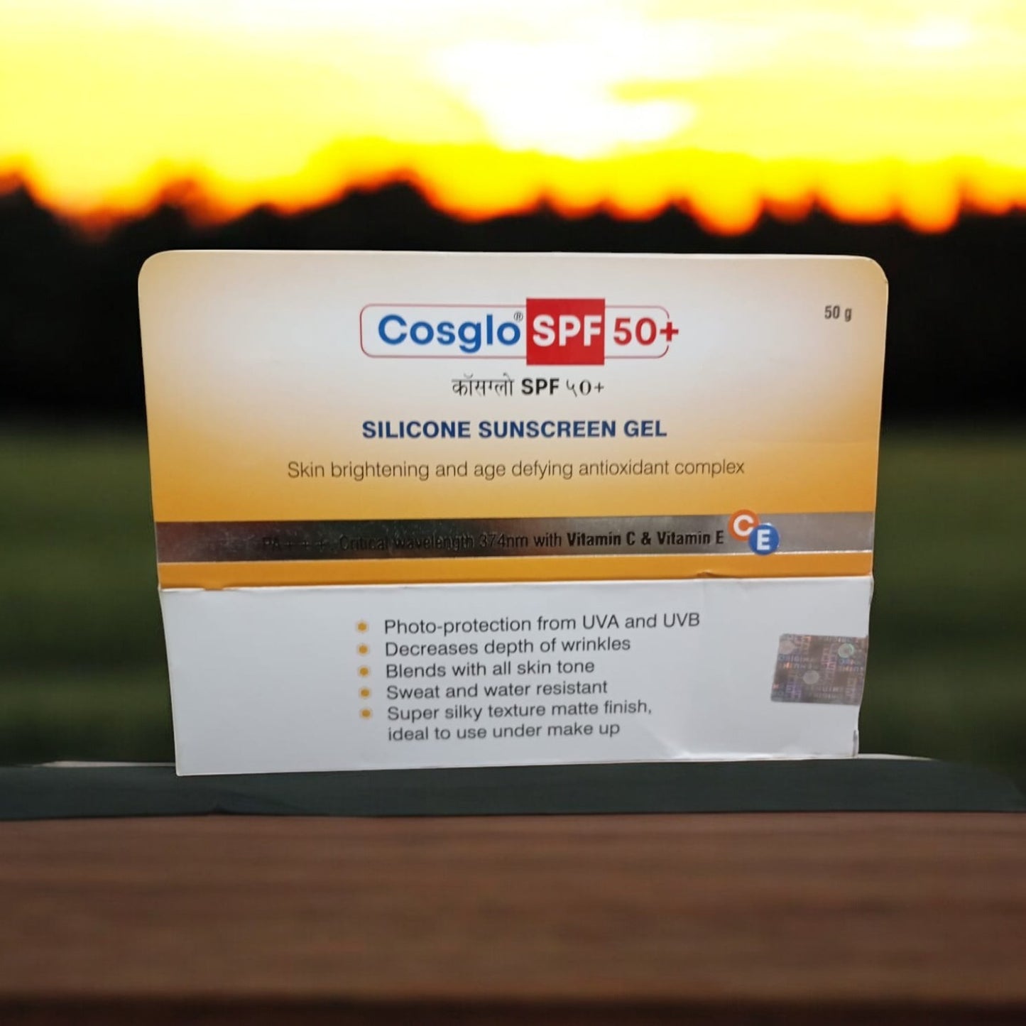 Cosglo Silicone Sunscreen Gel SPF 50+