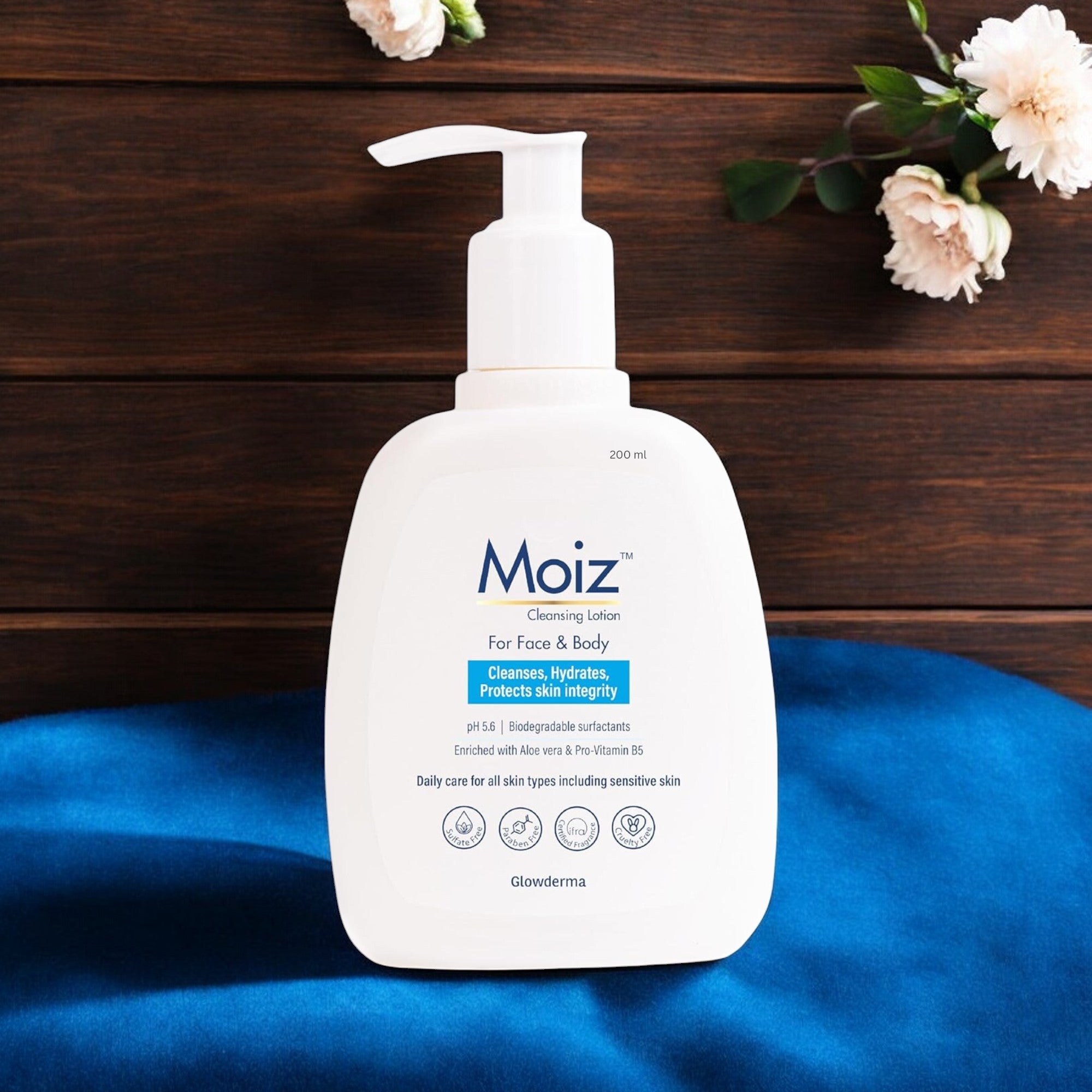 Moiz Cleansing Face & Body Lotion - Hydrating Skincare 200ml