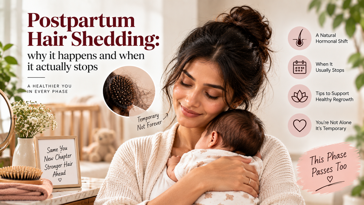 Postpartum hair shedding: why it happens and when it actually stops