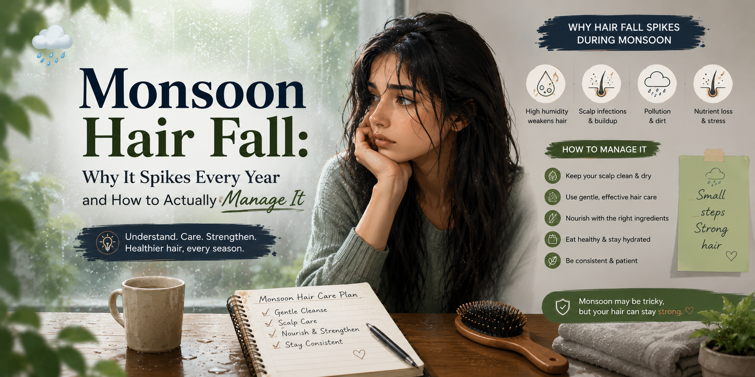 Monsoon Hair Fall: Why It Spikes Every Year and How to Actually Manage It
