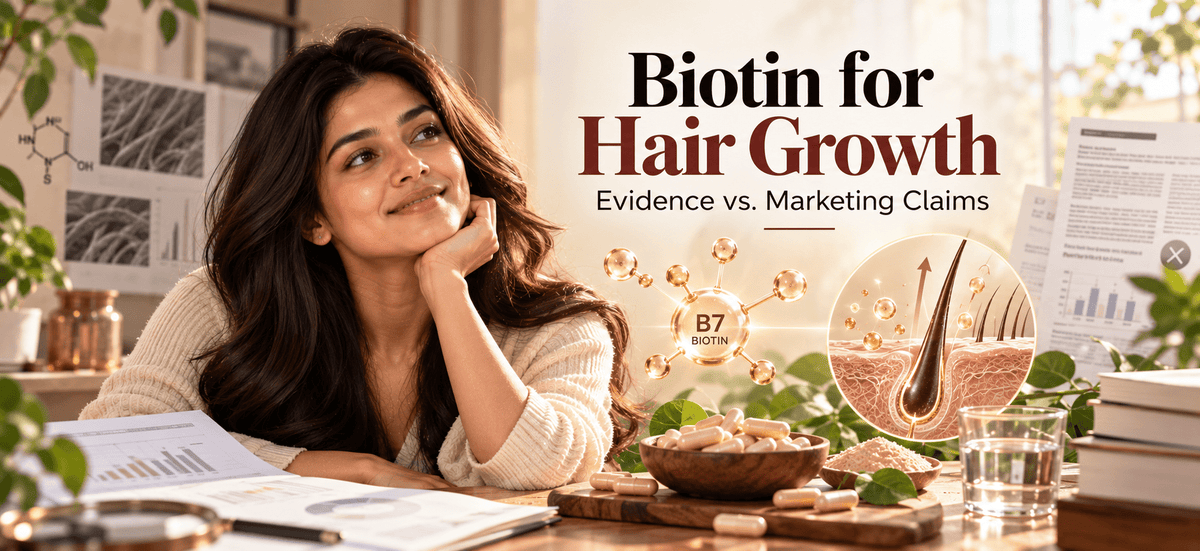 Biotin for hair growth: separating the evidence from the marketing claim - Cosmosentials