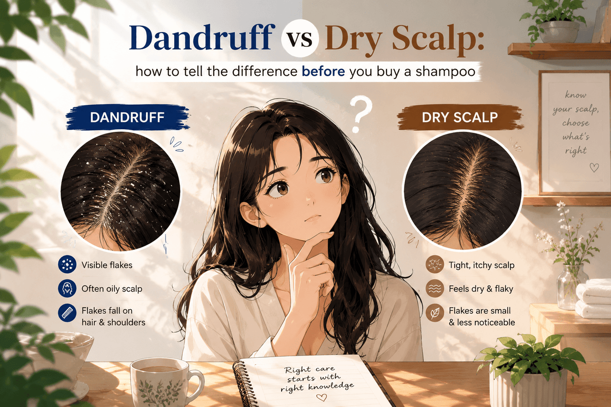 Dandruff vs. Dry Scalp: How to Tell the Difference Before You Buy a Shampoo - Cosmosentials