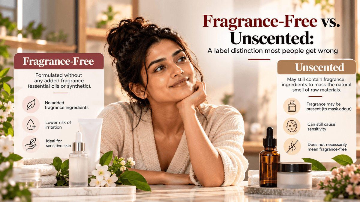 Fragrance-free vs. unscented: a label distinction most people get wrong - Cosmosentials