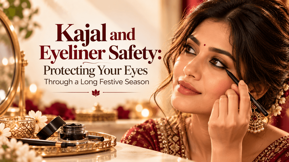 Kajal and eyeliner safety: protecting your eyes through a long festive season - Cosmosentials