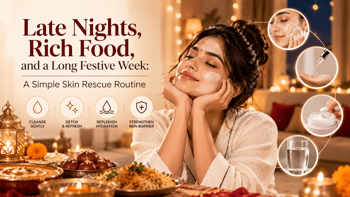 Late Nights, Rich Food, and a Long Festive Week: A Simple Skin Rescue Routine - Cosmosentials