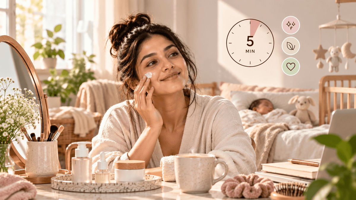 Skincare for New Parents: A Five-Minute Routine for Zero Free Time - Cosmosentials