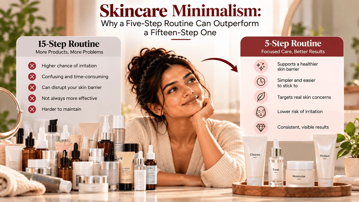 Skincare minimalism: why a five-step routine can outperform a fifteen-step one - Cosmosentials
