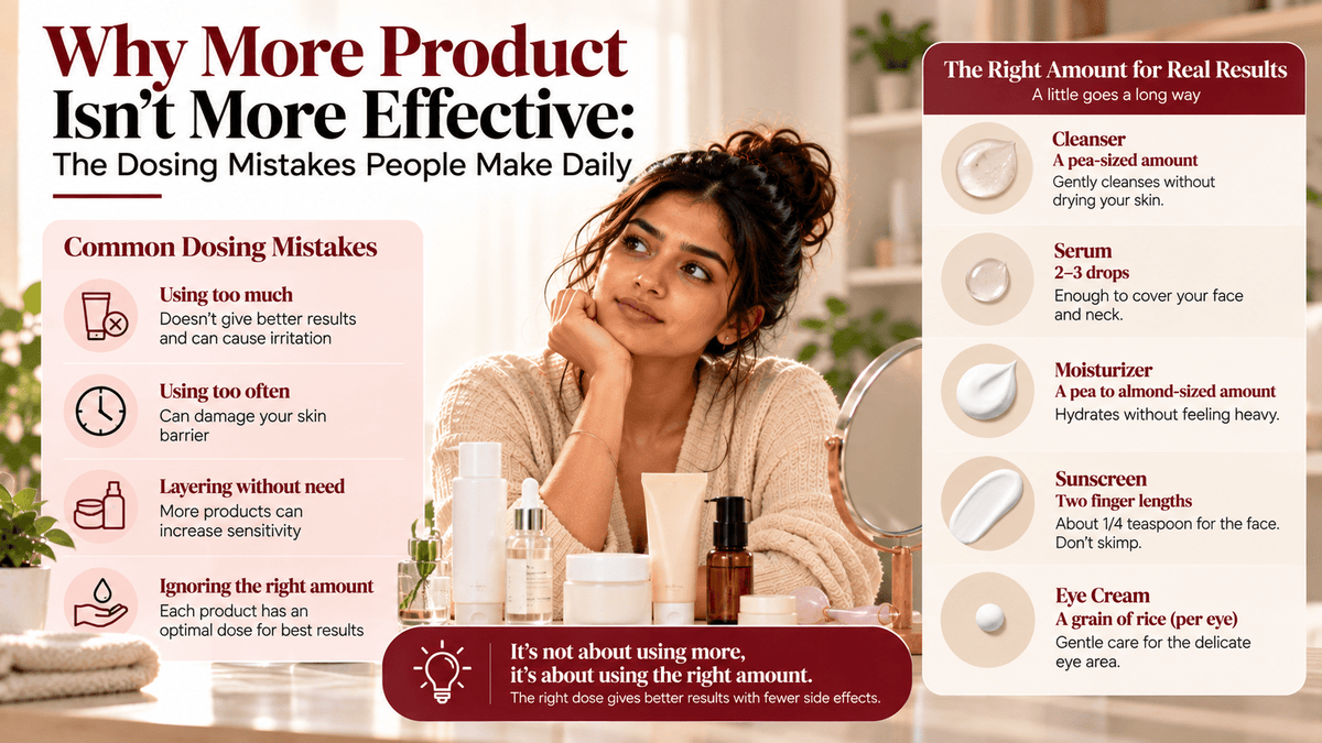 Why more product isn't more effective: the dosing mistakes people make daily - Cosmosentials