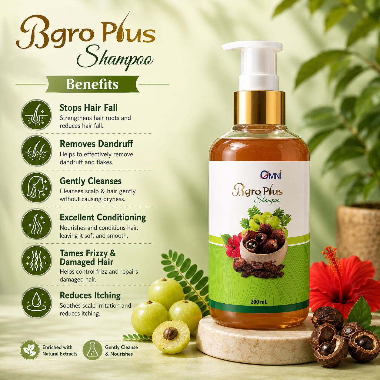 Bgro Plus Shampoo 200ml - Cosmosentials