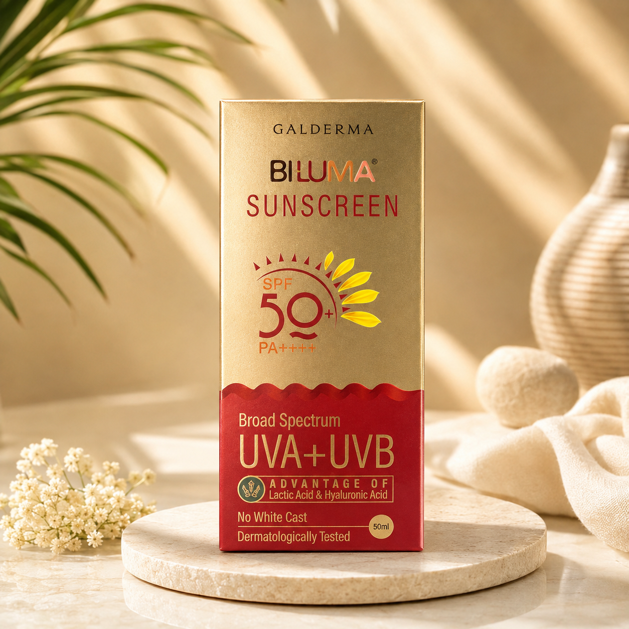 Biluma Broad Spectrum Sunscreen SPF 50+ PA++++ - Cosmosentials