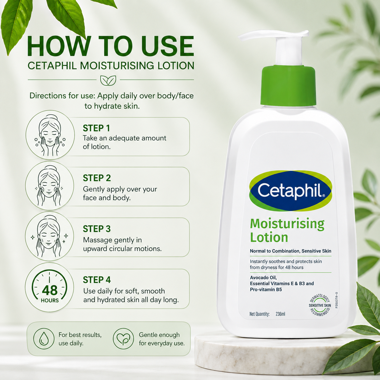 Cetaphil Moisturising Lotion 236ml - Cosmosentials