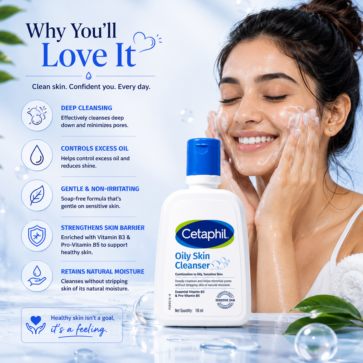 Cetaphil Oily Skin Cleanser 118ml - Cosmosentials