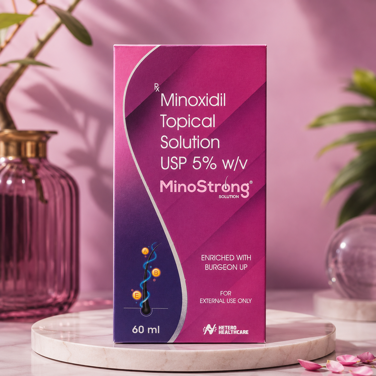 MinoStrong Solution 5% Minoxidil Topical Solution 60ml