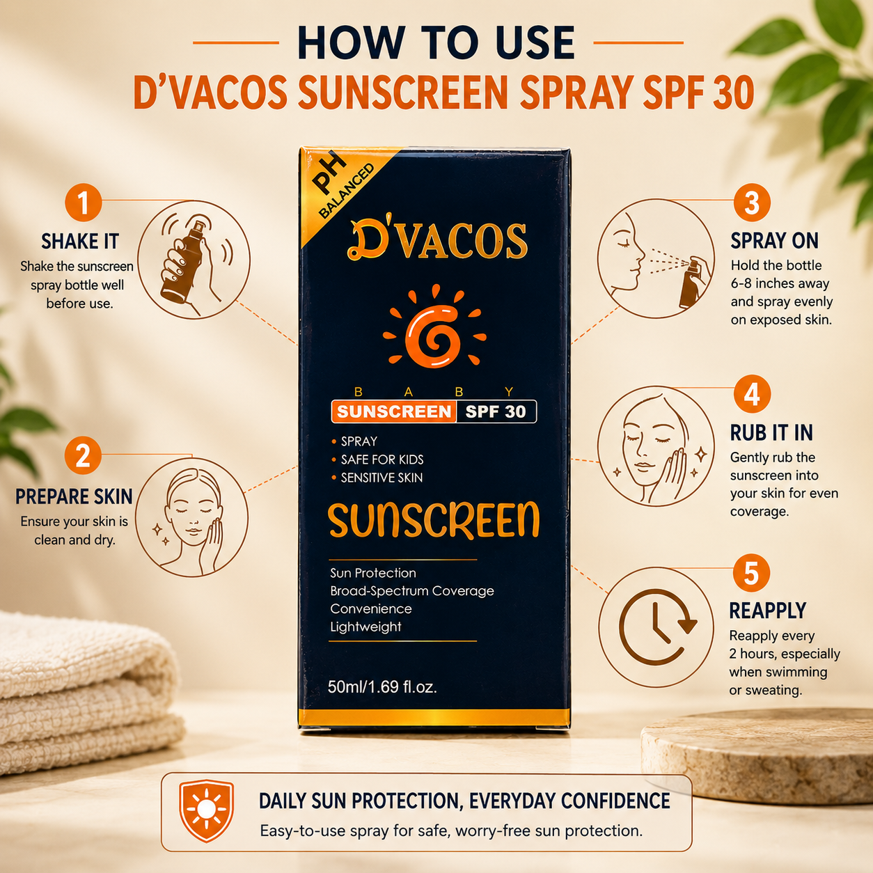 D'Vacos Baby Sunscreen SPF 30