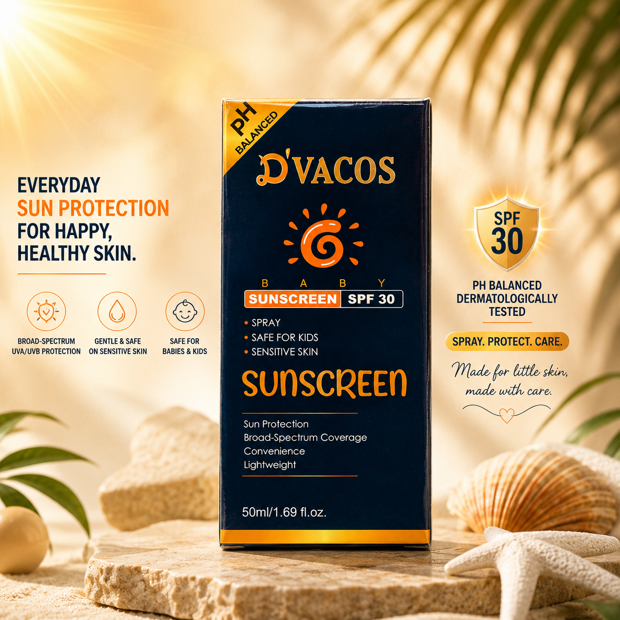 D'Vacos Baby Sunscreen SPF 30