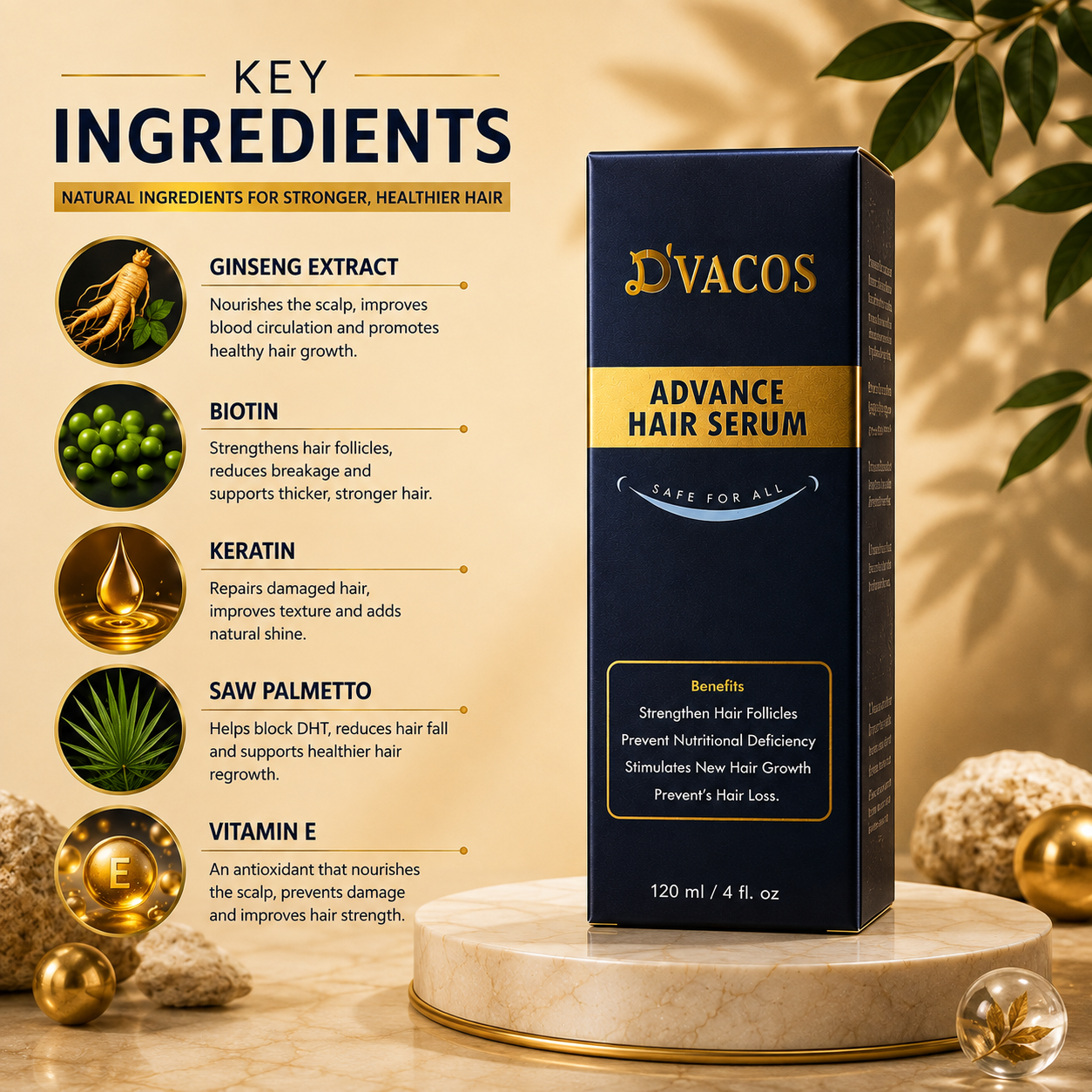 D'VACOS Advance Hair Serum