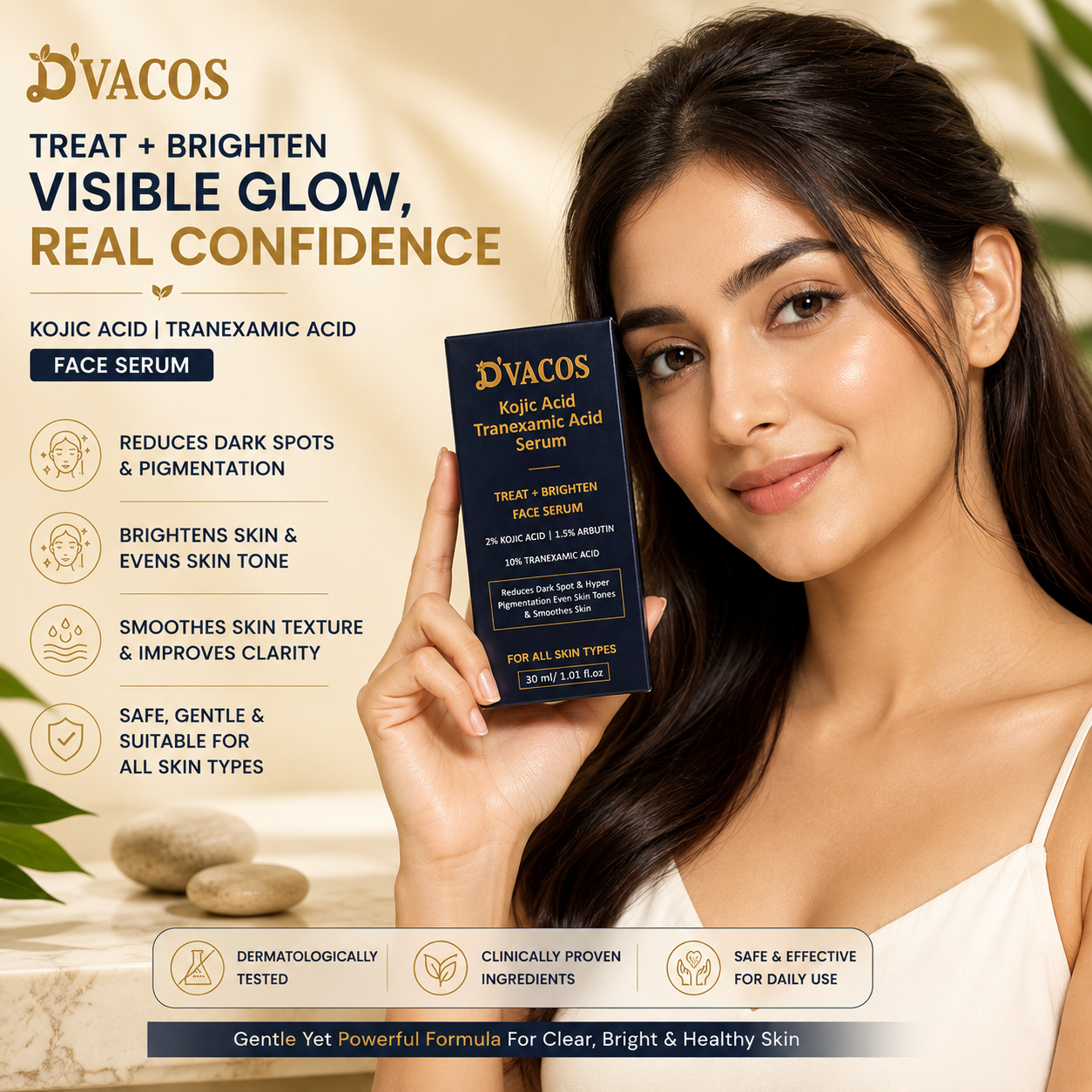 D'VACOS Kojic Acid Tranexamic Acid Serum