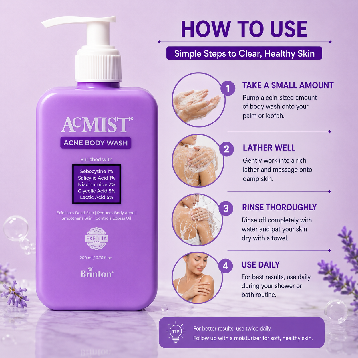Acmist Acne Body Wash 200ml