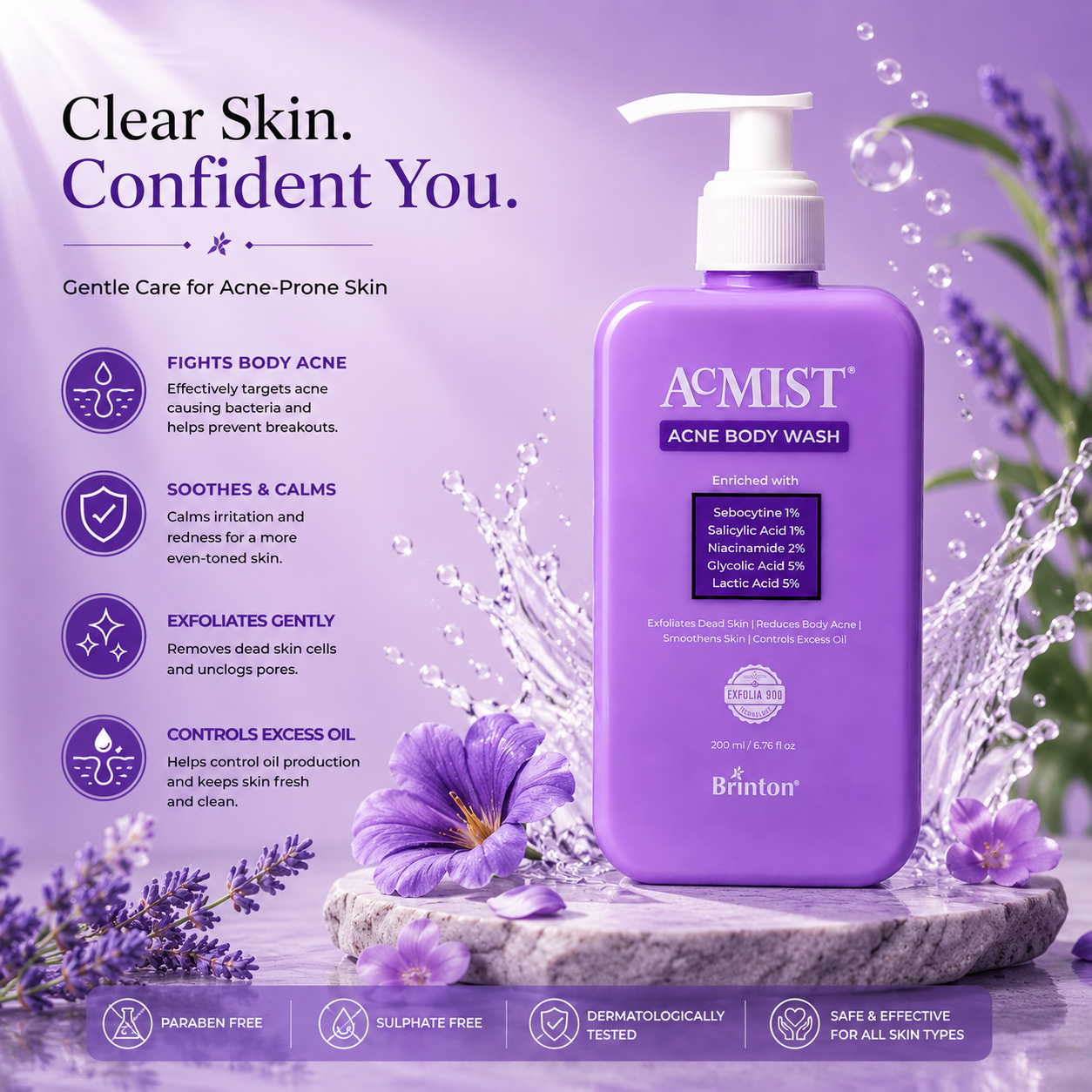 Acmist Acne Body Wash 200ml