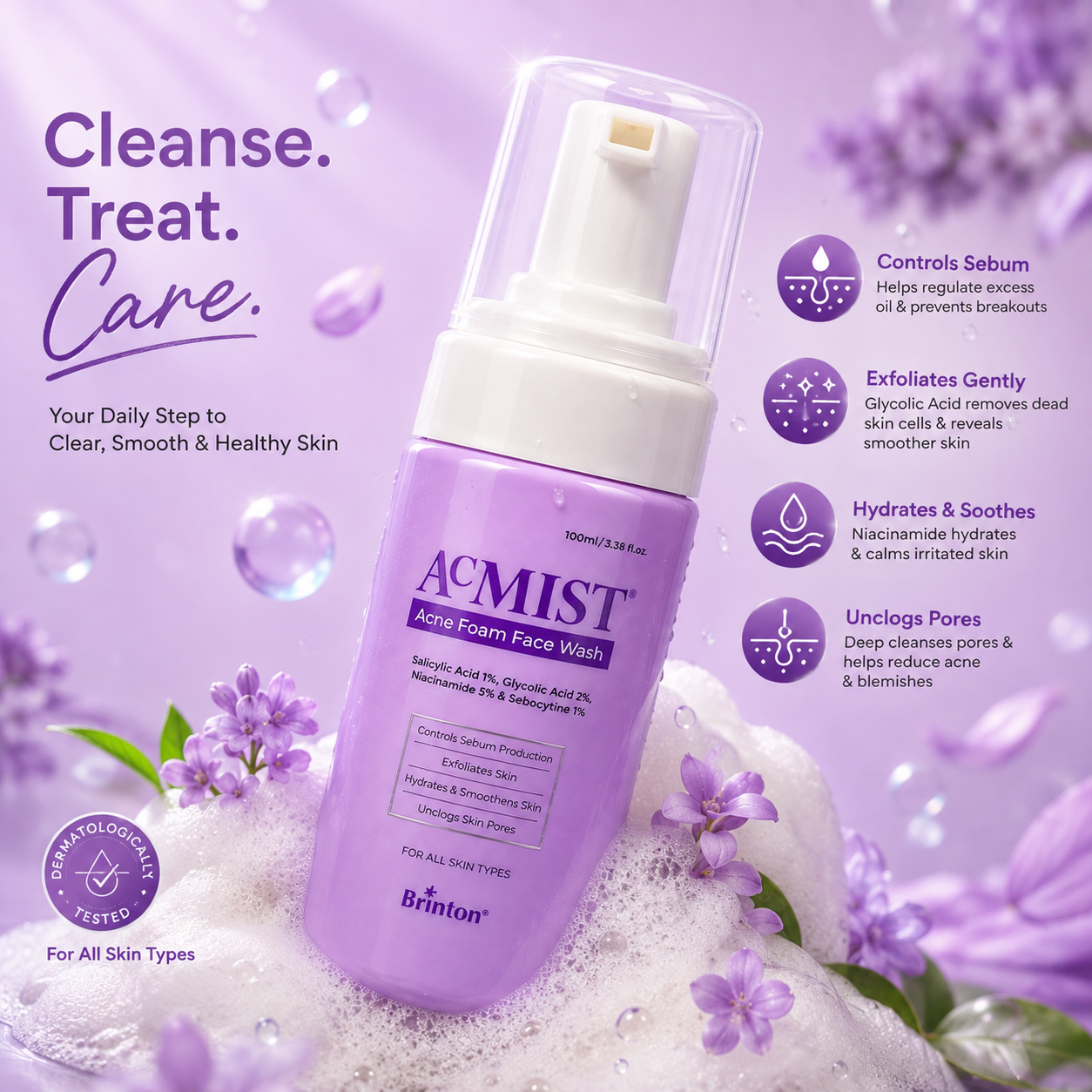 Acmist Acne Foam Face Wash