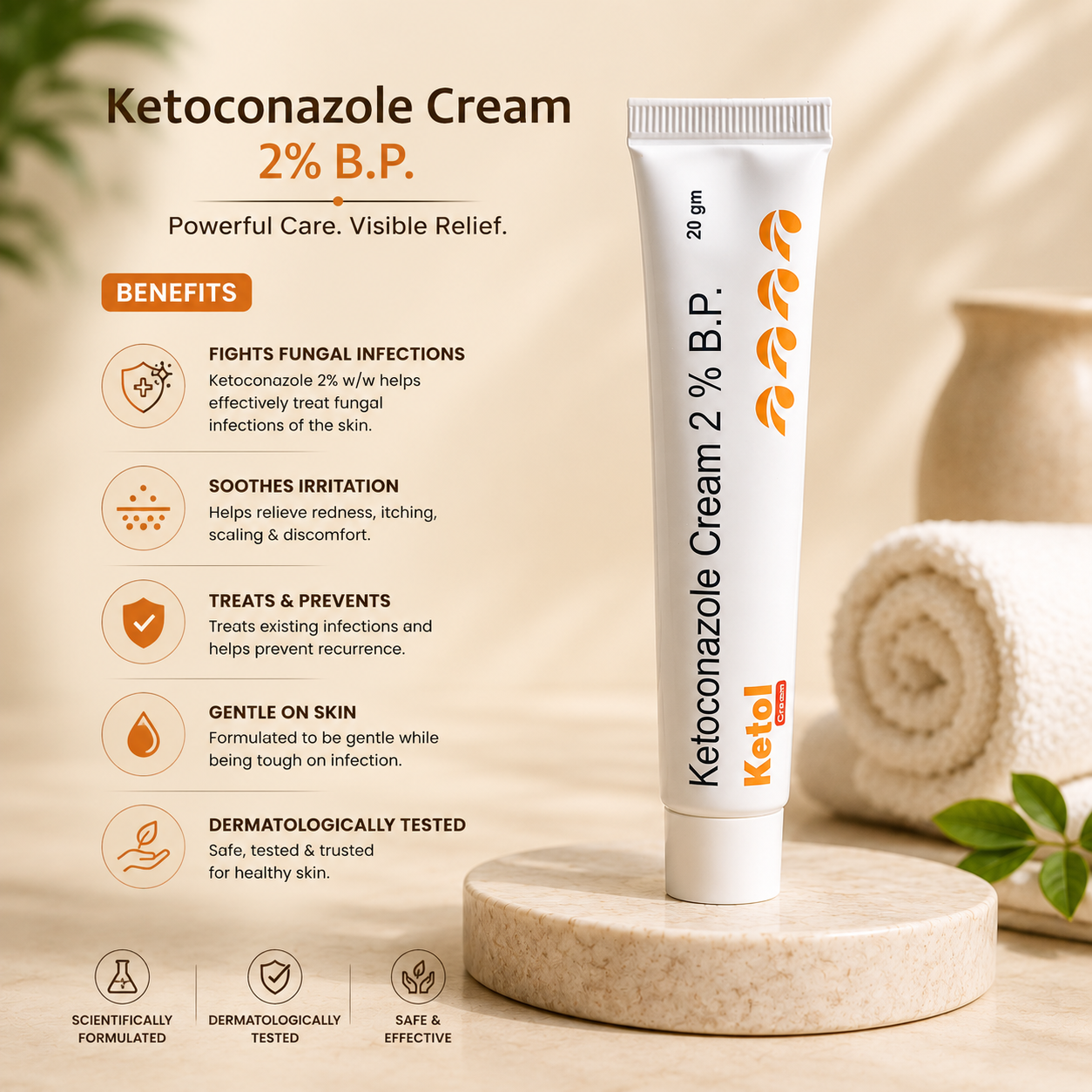 Ketol Ketoconazole 2% Cream