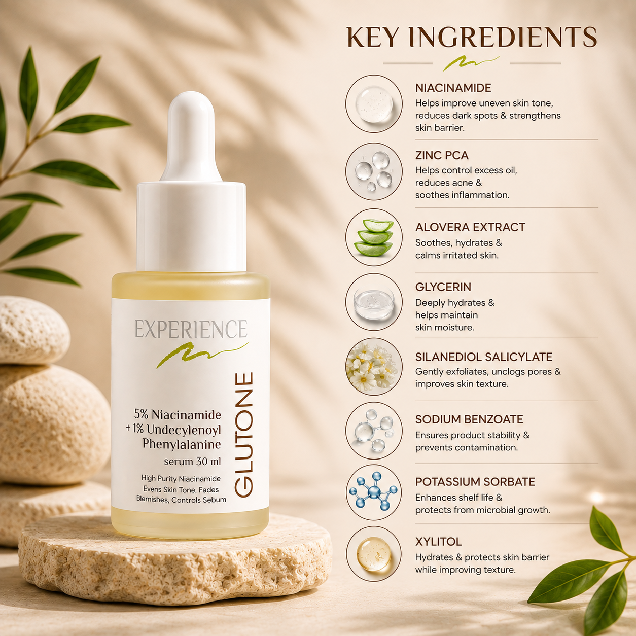 Glutone 10% Niacinamide + 1% Zinc Serum
