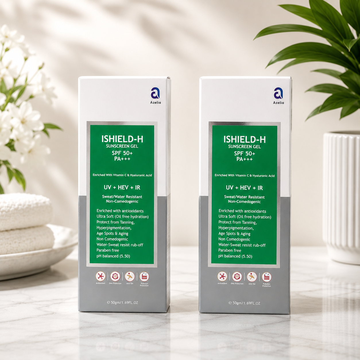 ISHIELD-H Sunscreen Gel SPF 50+ PA+++