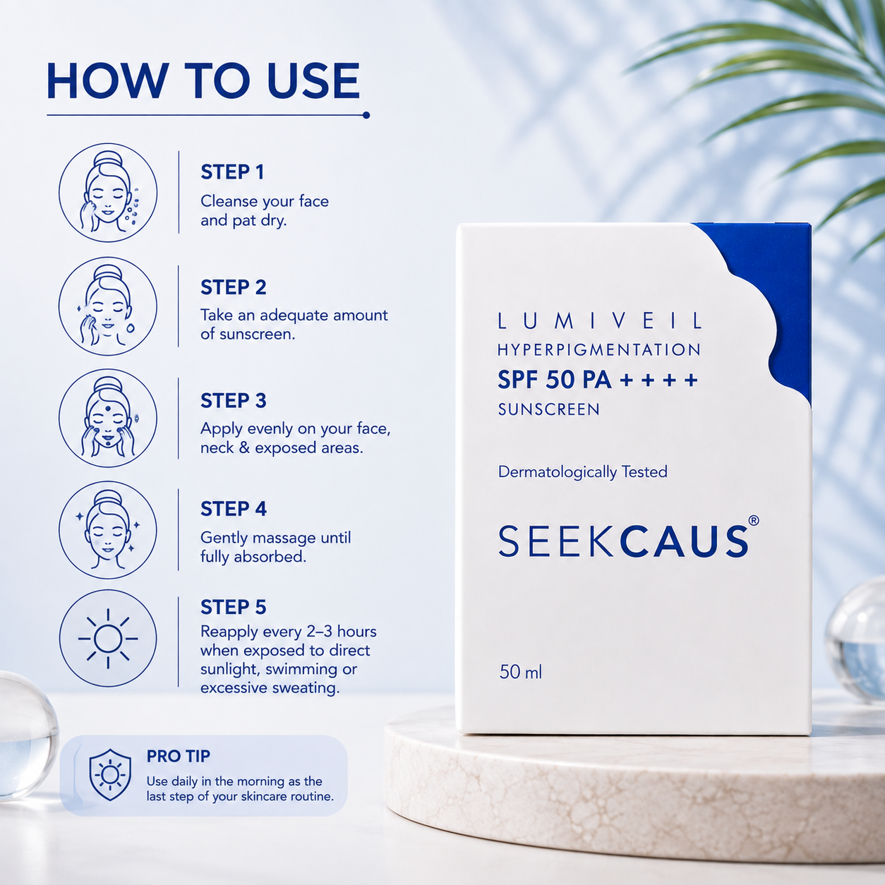 Seekcaus LumiVeil Hyperpigmentation Sunscreen SPF 50 PA++++