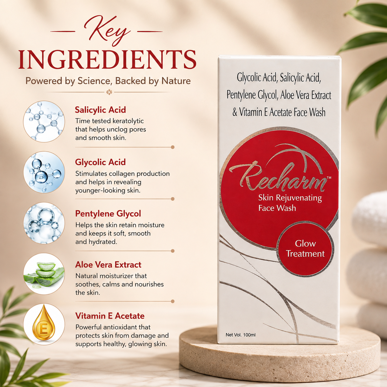 Recharm Skin Rejuvenating Face Wash