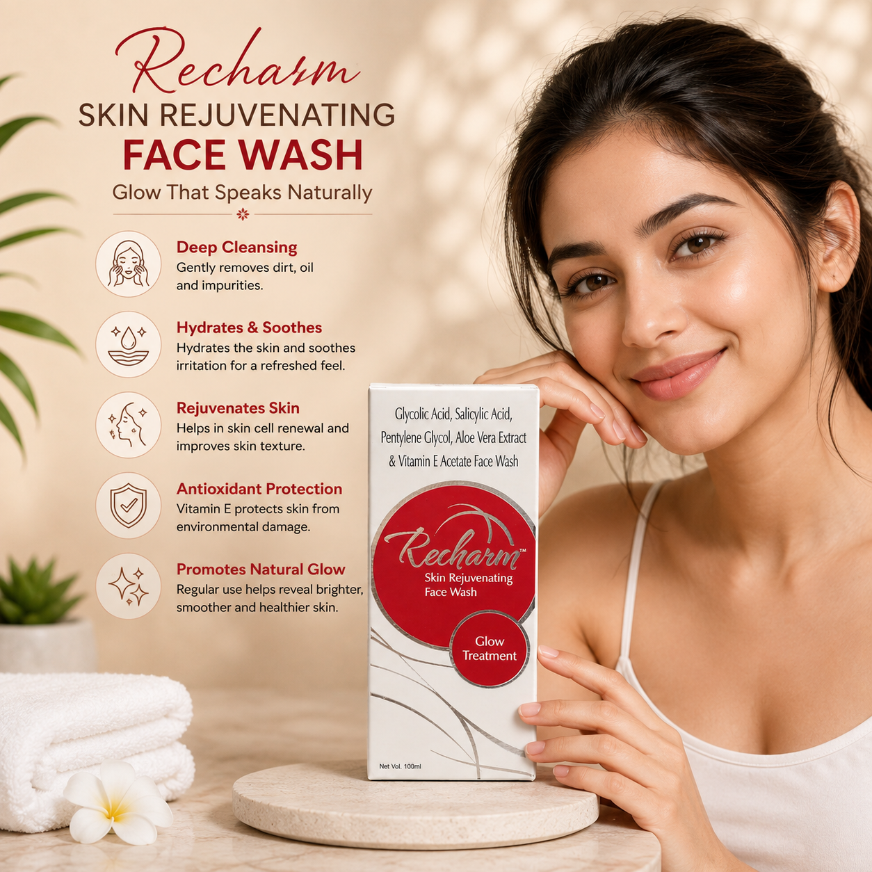 Recharm Skin Rejuvenating Face Wash