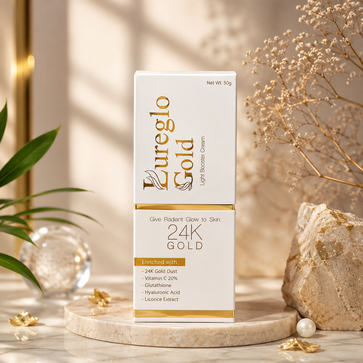 Lureglo Gold Light Booster Cream