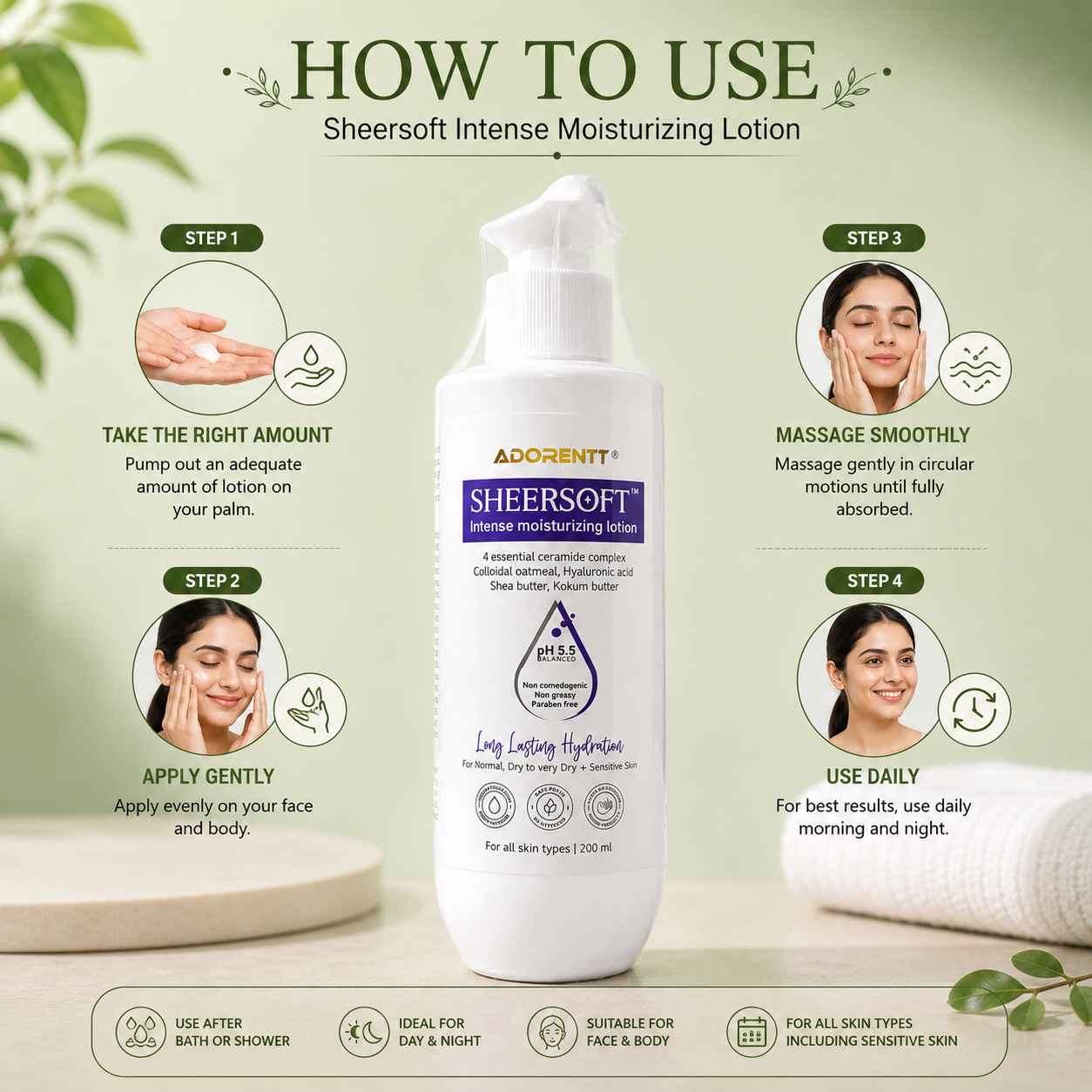 Sheersoft Intense Moisturizing Lotion 200ml