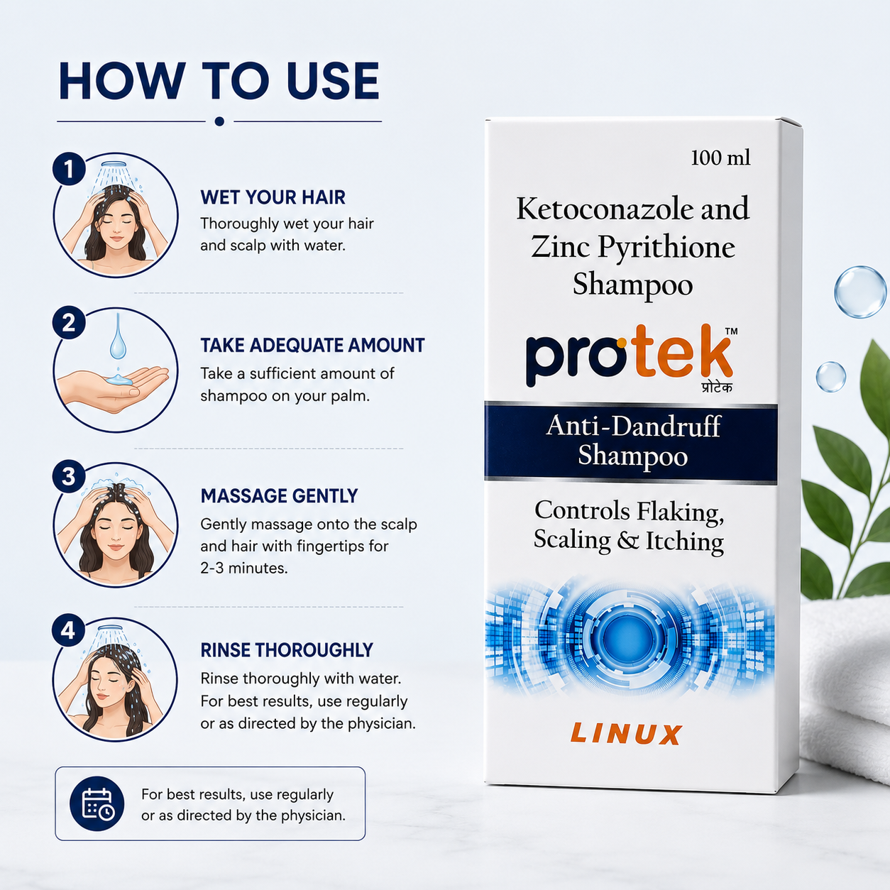 Protek Anti-Dandruff Shampoo