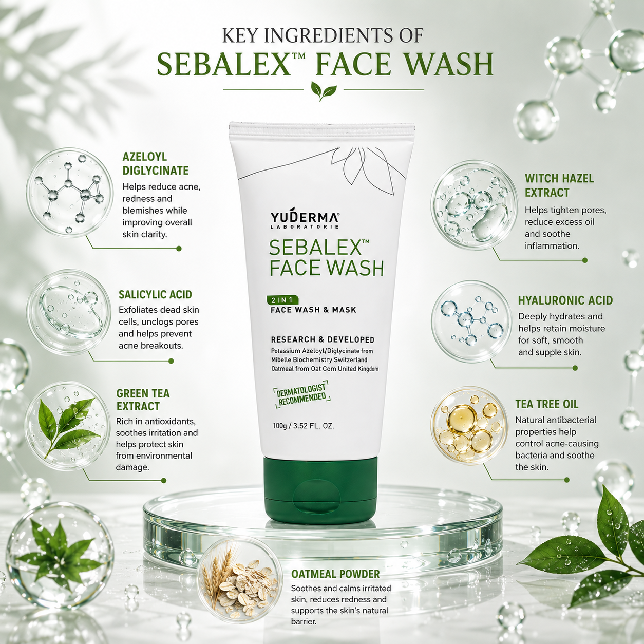 Sebalex Face Wash (2-in-1 Face Wash & Mask)