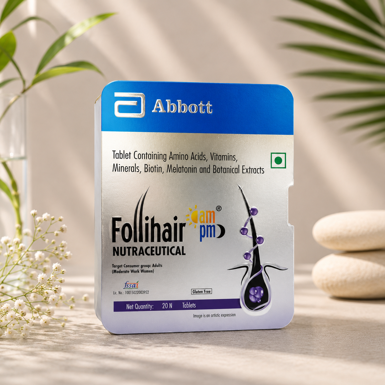 Follihair Nutraceutical AM PM Tablets (3 x 20 Tablets)