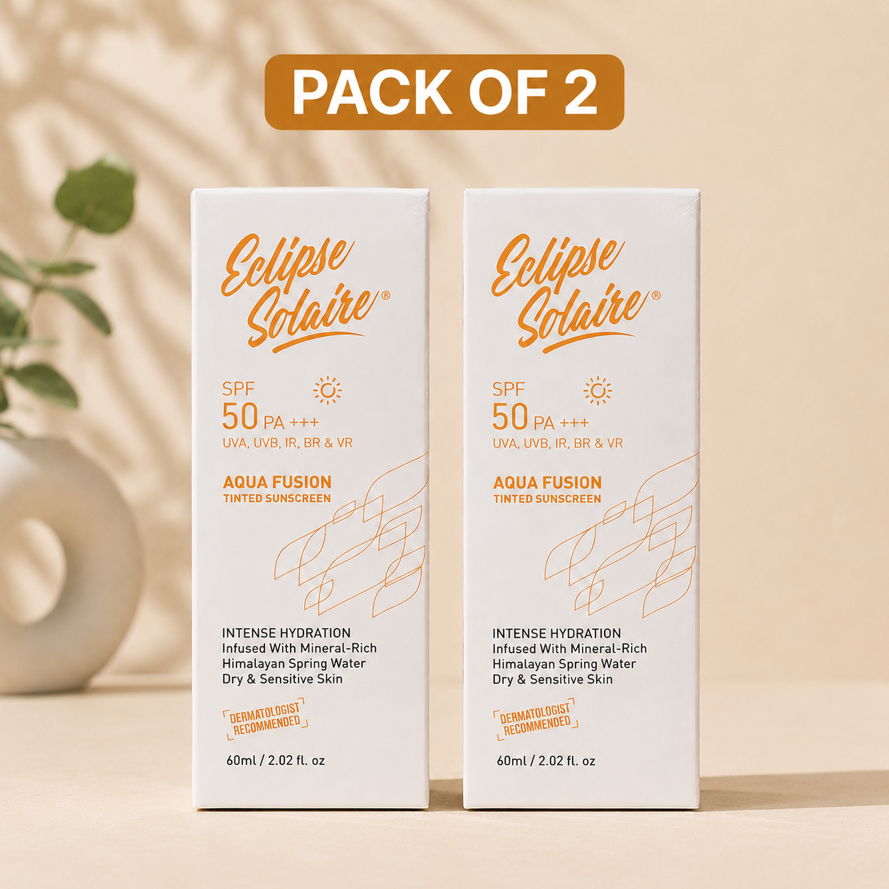 Eclipse Solaire Aqua Fusion Tinted Sunscreen SPF 50 PA++++