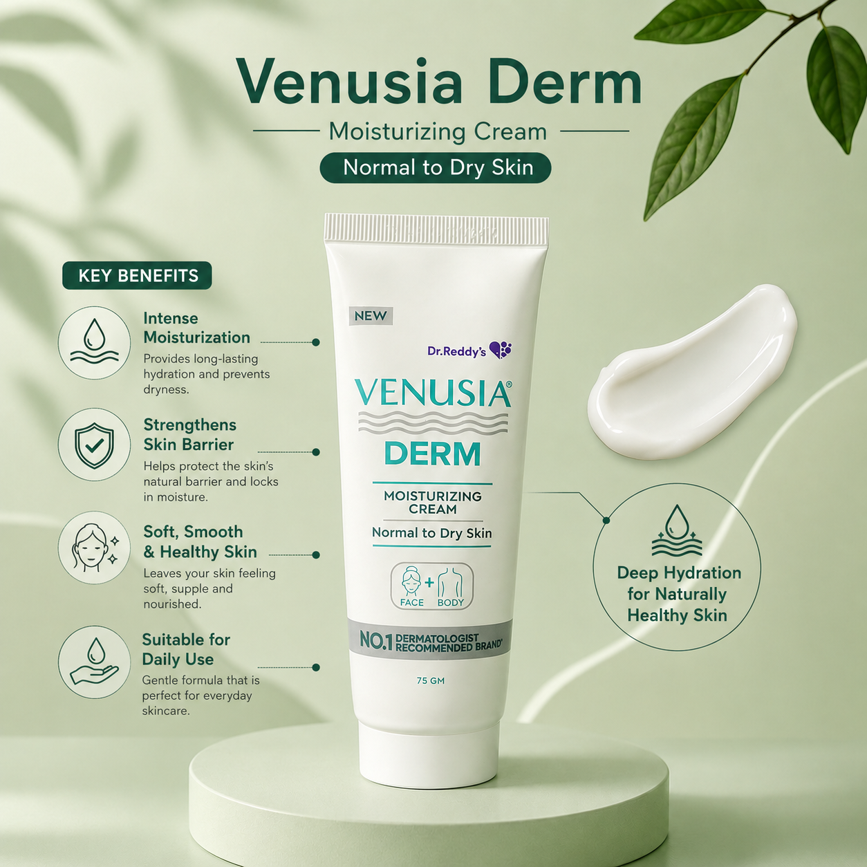 Venusia Derm Moisturizing Cream