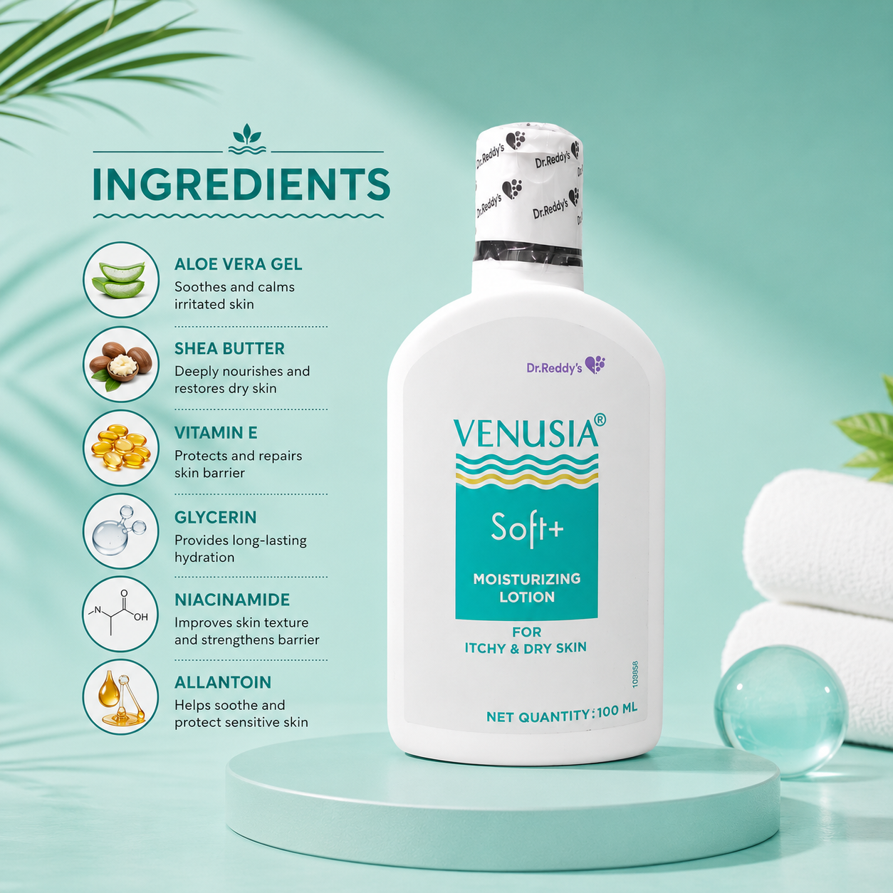 Venusia Soft+ Moisturizing Lotion 100ml