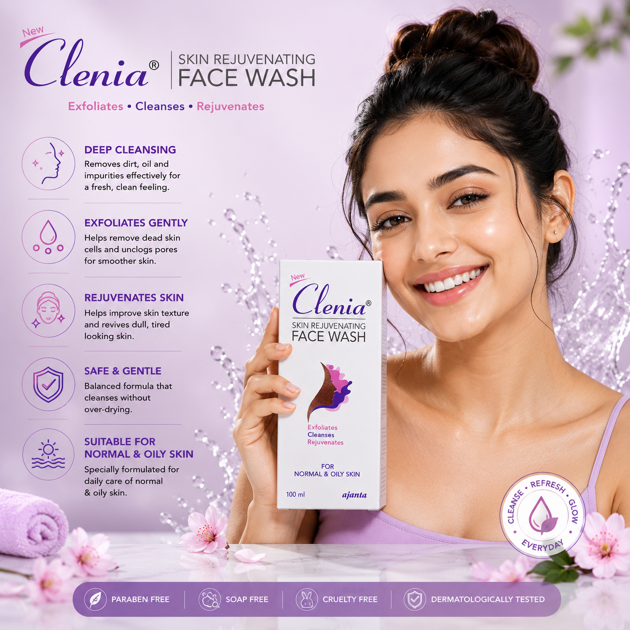 Clenia Skin Rejuvenating Face Wash