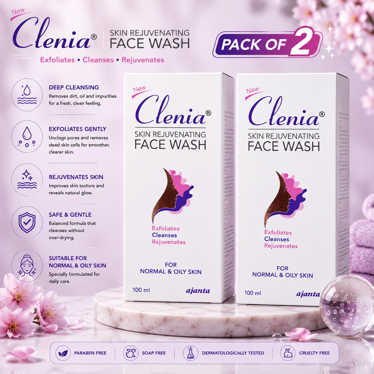 Clenia Skin Rejuvenating Face Wash