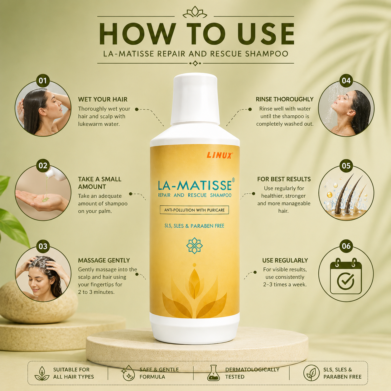 LA-MATISSE Repair & Rescue Shampoo 200ml