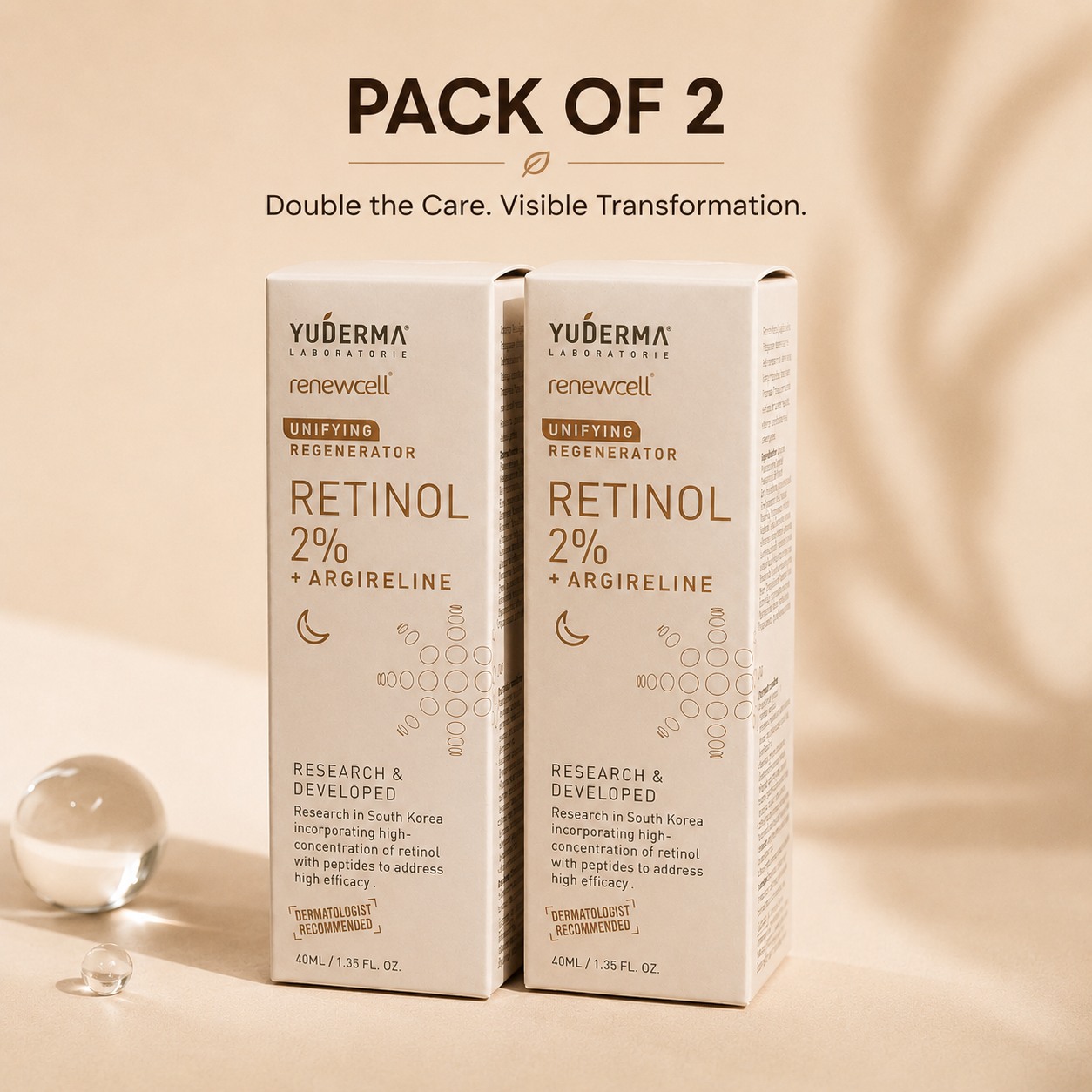 Yuderma Renewcell Retinol 2% + Argireline Serum