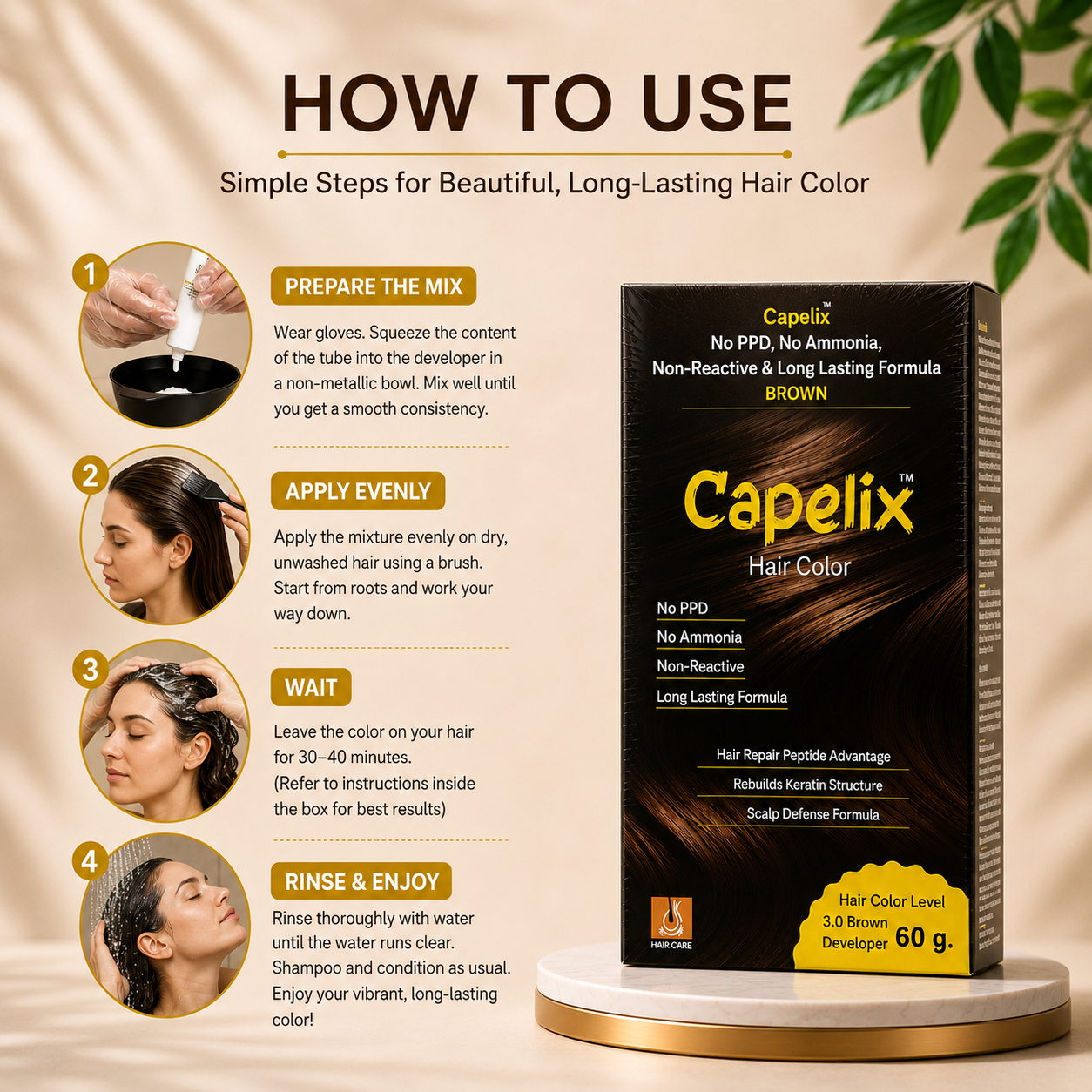Capelix Hair Color Brown