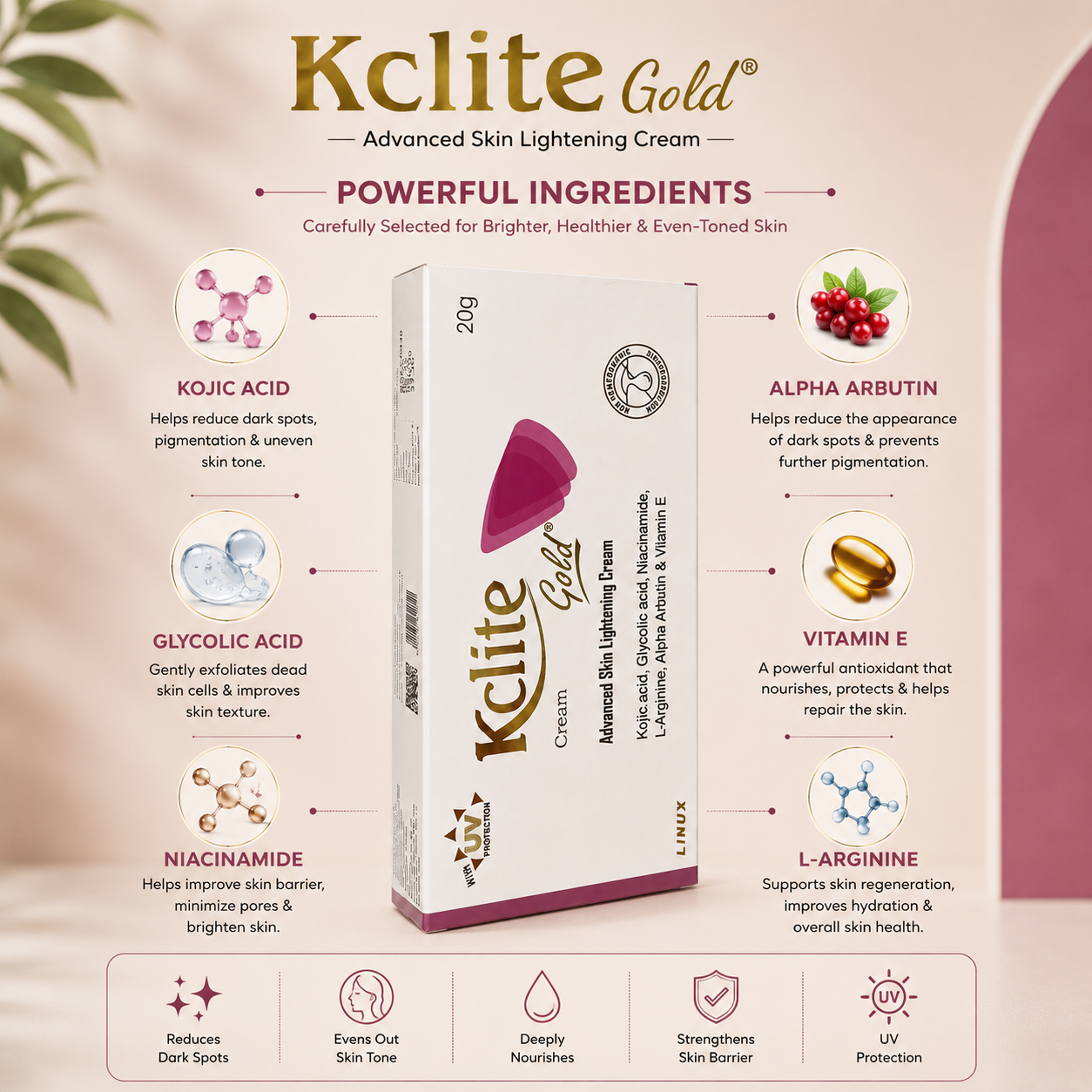 Kclite Gold Advanced Skin Lightening Cream
